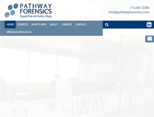 Tablet Screenshot of pathwayforensics.com